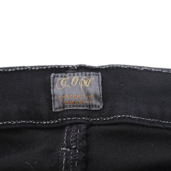 Citizens of Humanity Avedon Black Leggings/Jeans - Picture 7 of 9